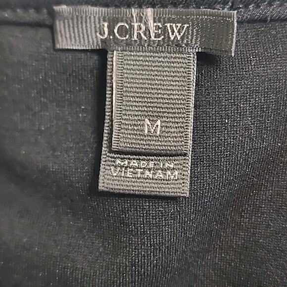 J Crew size Med black knit/organza ruffle off-the-shoulder top - Picture 4 of 5